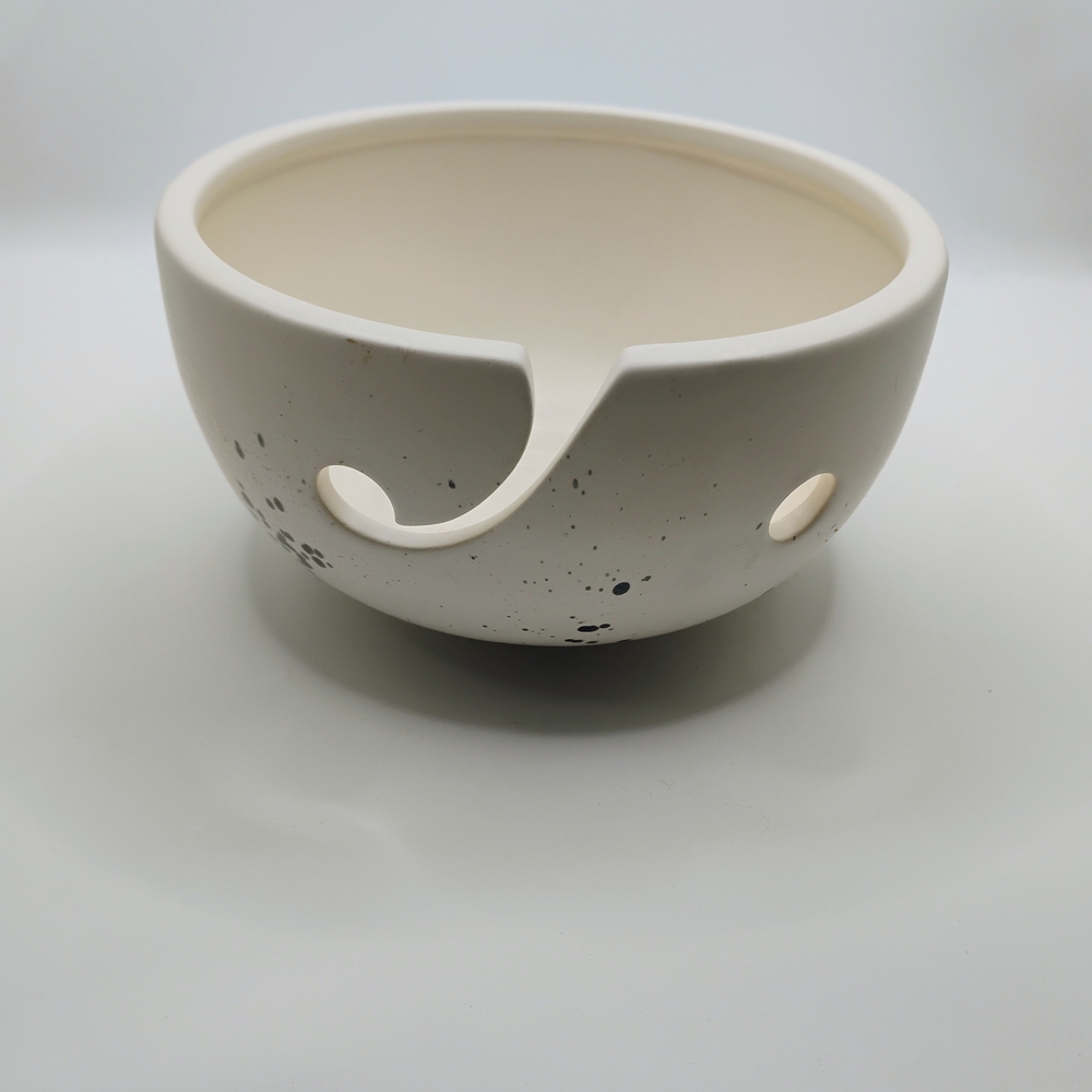 Artisan Cream Darn Good Yarn Yarn Bowl Beige With Grey Speckled
